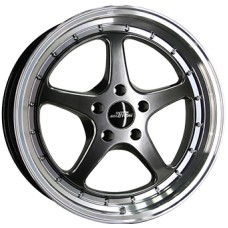 INTER ACTION CUP X 19x8.5 5x112 ET35/45 GUNMETAL POLISHED LIP